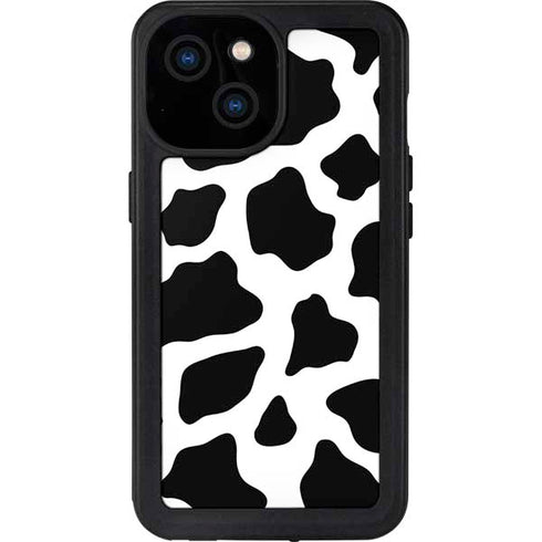 Cow Print iPhone 15 Waterproof Case